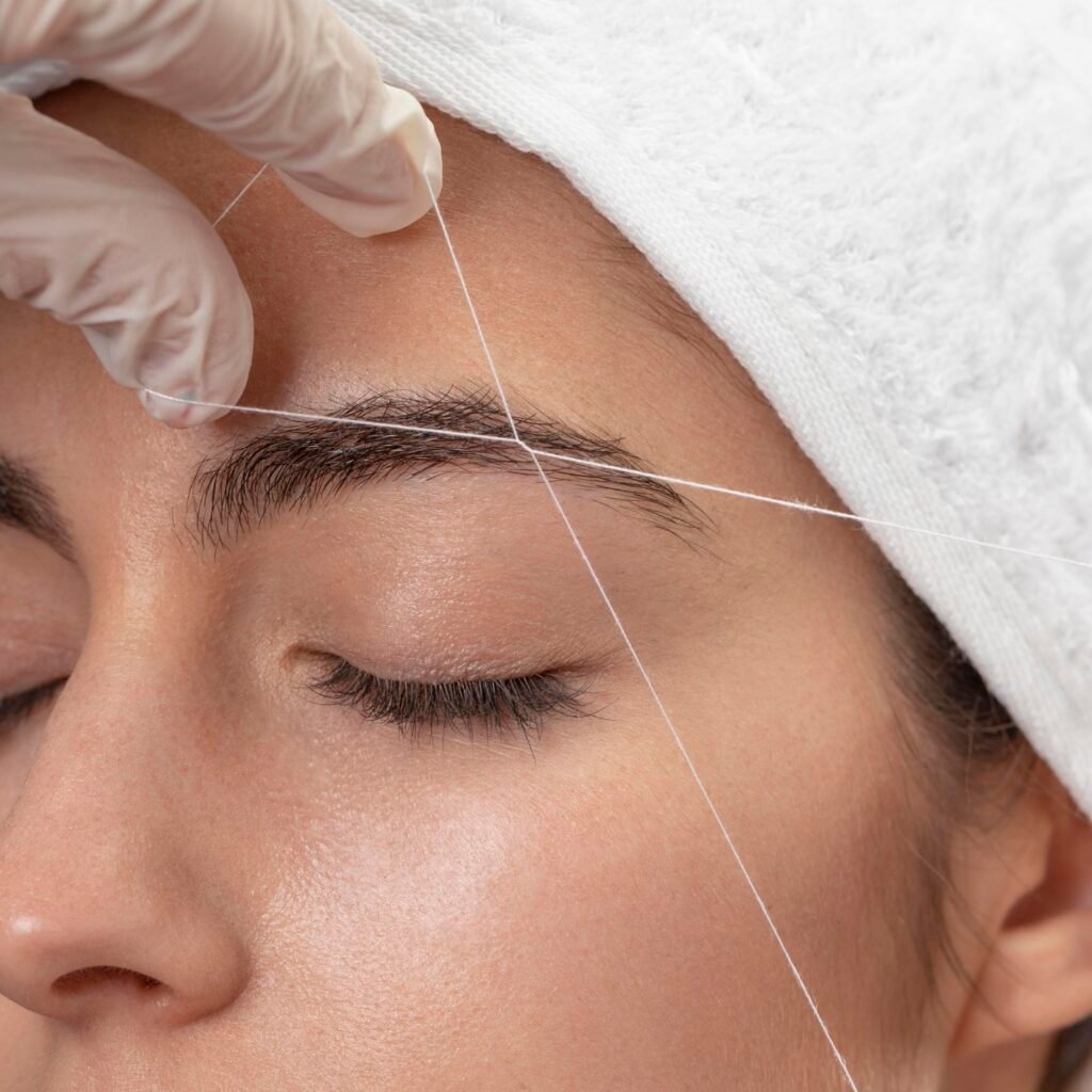 threading upper lips